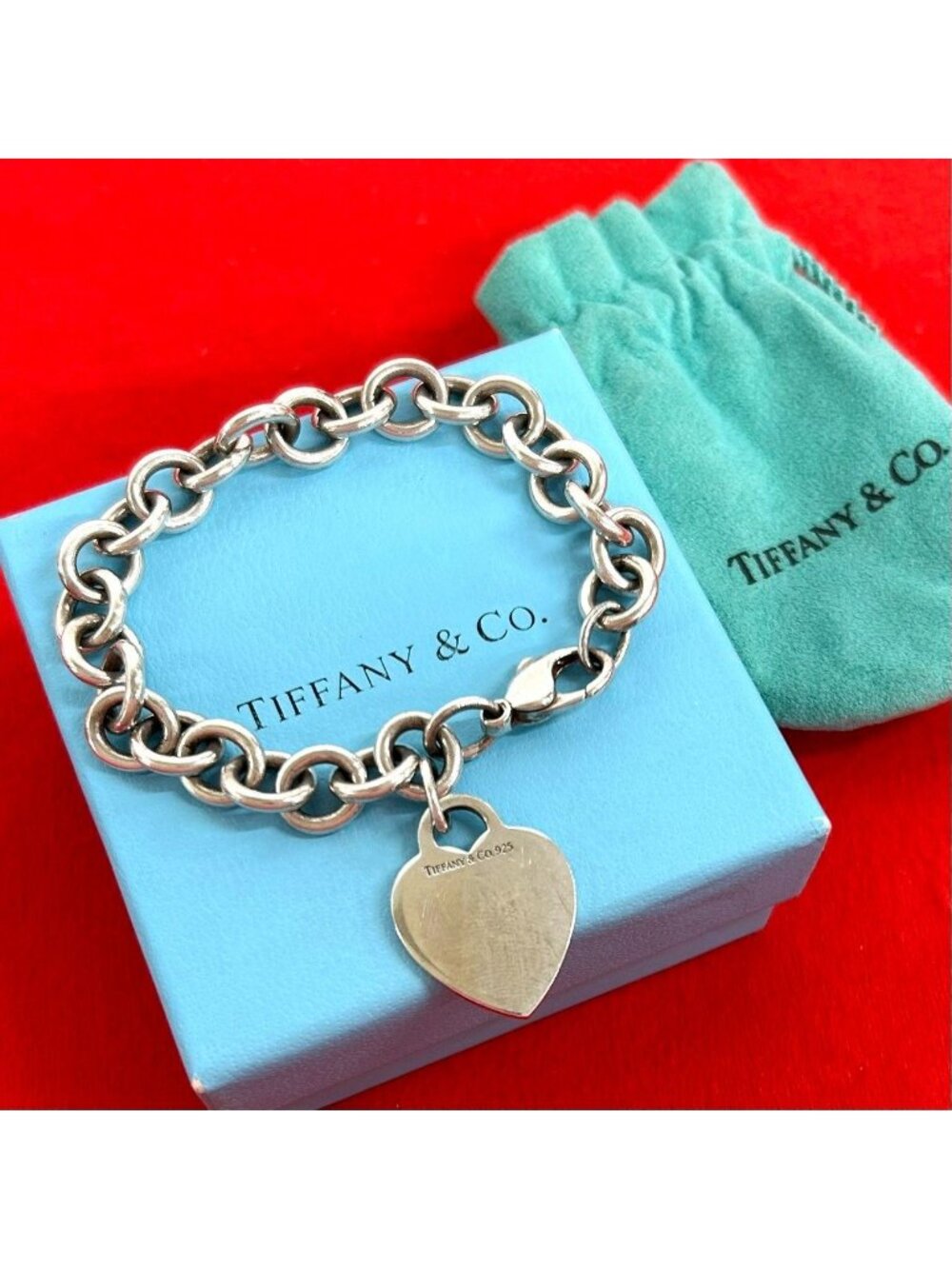 Tiffany & Co Return to Heart Tag Bracelet 925 Sterling Silver